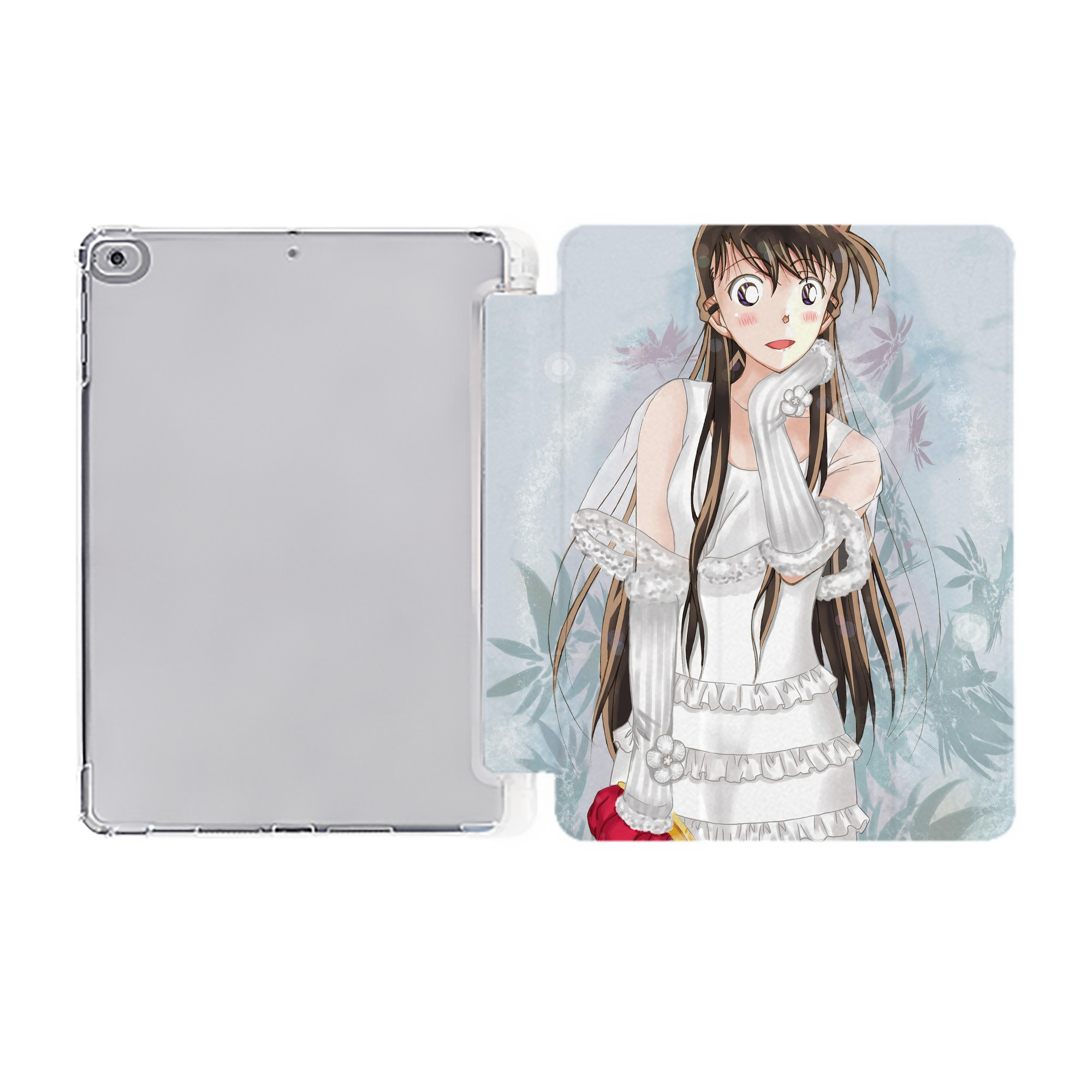 （画像用） 名探偵コナン Detective Conan IPad ケース ペン収納付き 三つ折りスタンド PUレザー×シリコン 対応機種9.5/10.5/10.9インチ